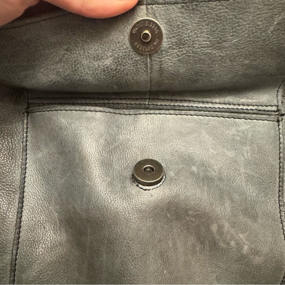 Latico Leathers Bianca Leather Crossbody Bag Smokey Denim Color - Picture 2 of 8